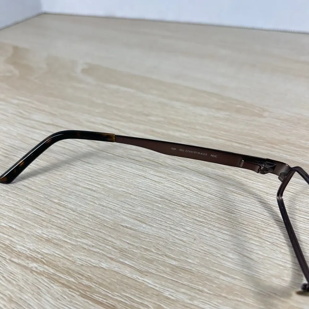 Gucci GG2769/STRASS NDE Eyeglasses Rhinestones Dark Brown Metal Frame 51-17-135